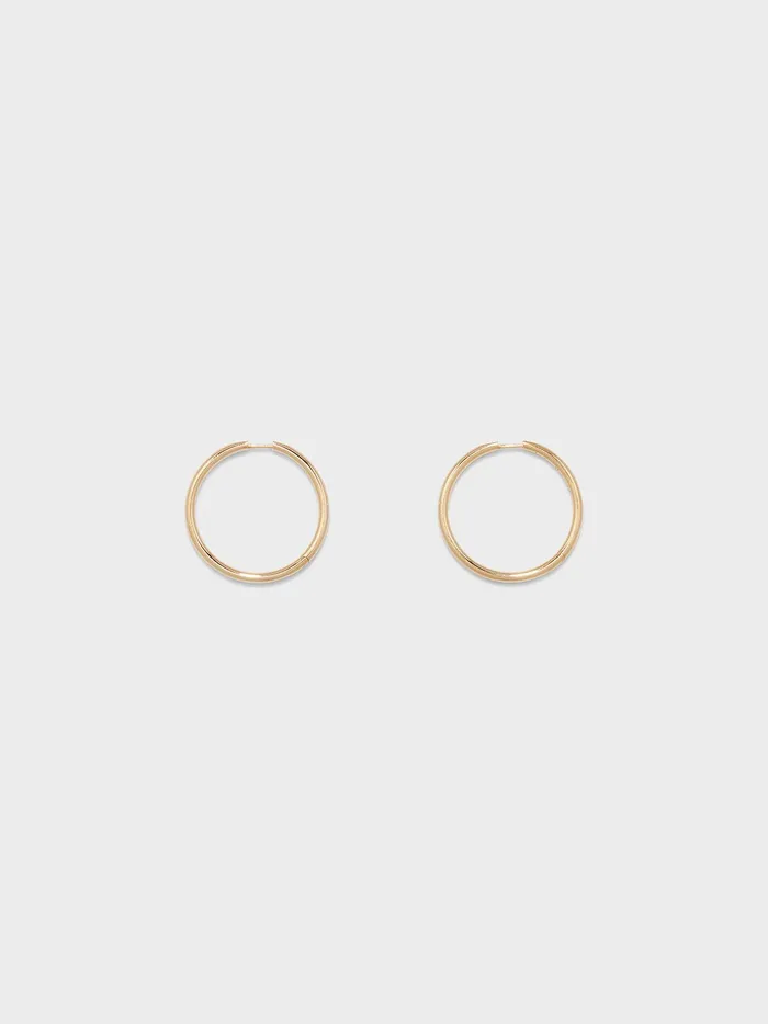 Women Elona Large 18kt GoldPlated Hoop Earrings Aeyde Earrings