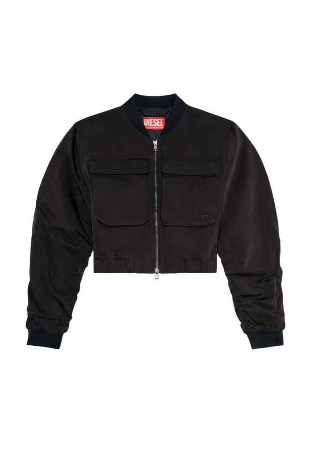 Women GKhlo Black Diesel Outerwear And Jackets Women GKhlo Black Diesel Outerwear And Jackets