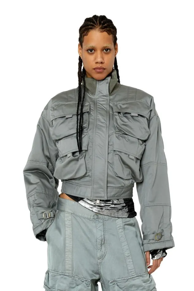 Women GMila Grey Diesel Outerwear And Jackets Women GMila Grey Diesel Outerwear And Jackets