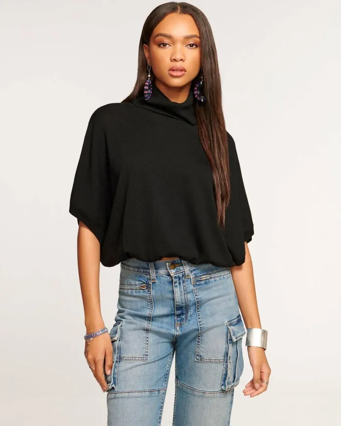 Women Gabriella Turtleneck Sweater Burnt Sienna Ramy Brook Tops