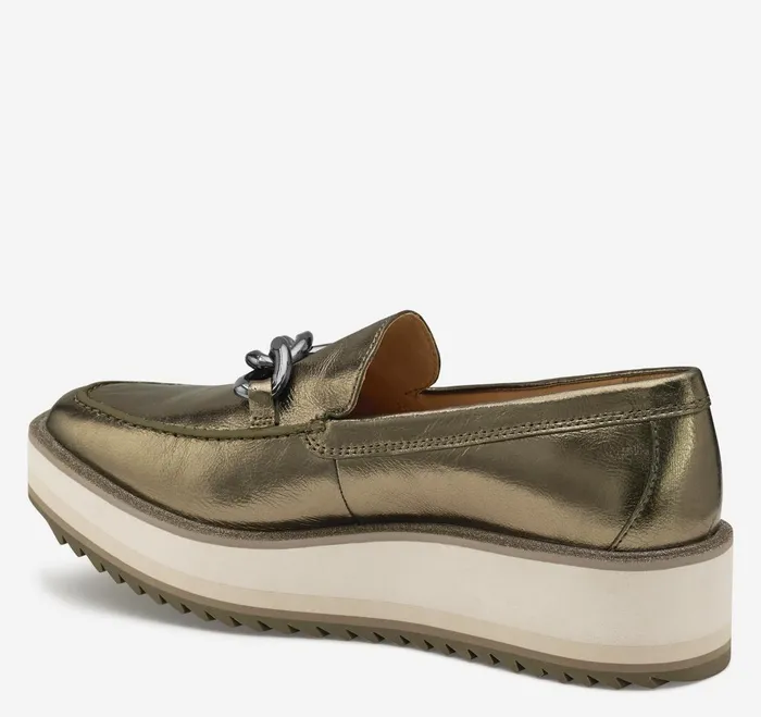 Women Gracelyn Chain Loafer Bronze Metallic Sheepskin JohnstonandMurphy Mules and Loafers Women Gracelyn Chain Loafer Bronze Metallic Sheepskin JohnstonandMurphy Mules and Loafers