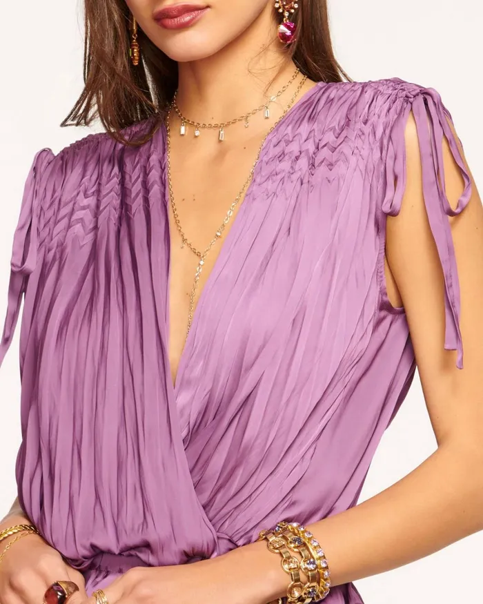 Women Harmony VNeck Blouse Mulberry Ramy Brook Tops Women Harmony VNeck Blouse Mulberry Ramy Brook Tops
