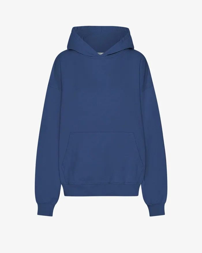 Women Hoodies Colorful Standard Organic Oversized Hood Marine Blue