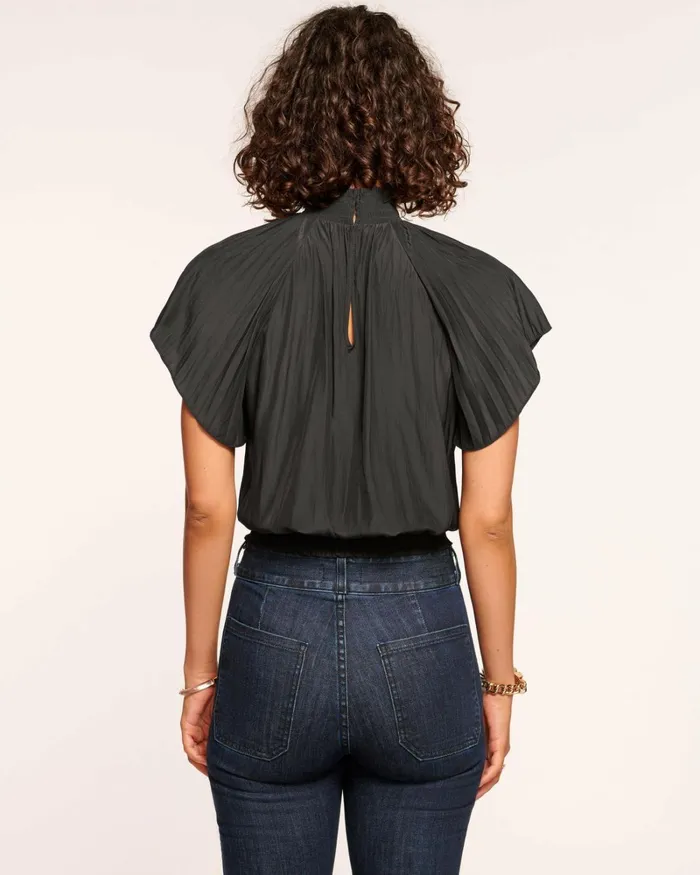 Women Iris Mock Neck Top Black Ramy Brook Tops Women Iris Mock Neck Top Black Ramy Brook Tops