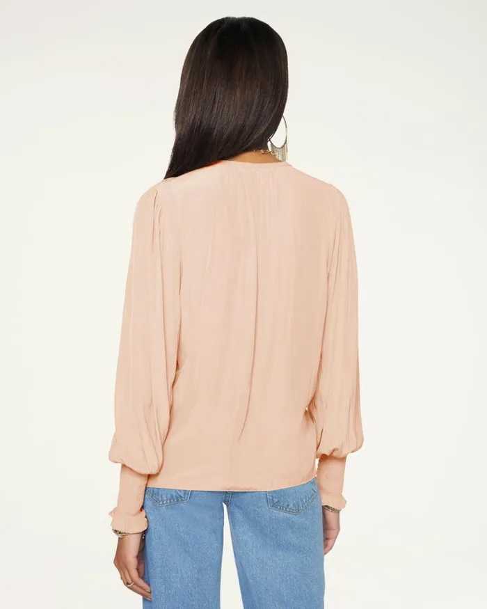 Women Isla Puff Sleeve Blouse Black Ramy Brook Tops Women Isla Puff Sleeve Blouse Black Ramy Brook Tops