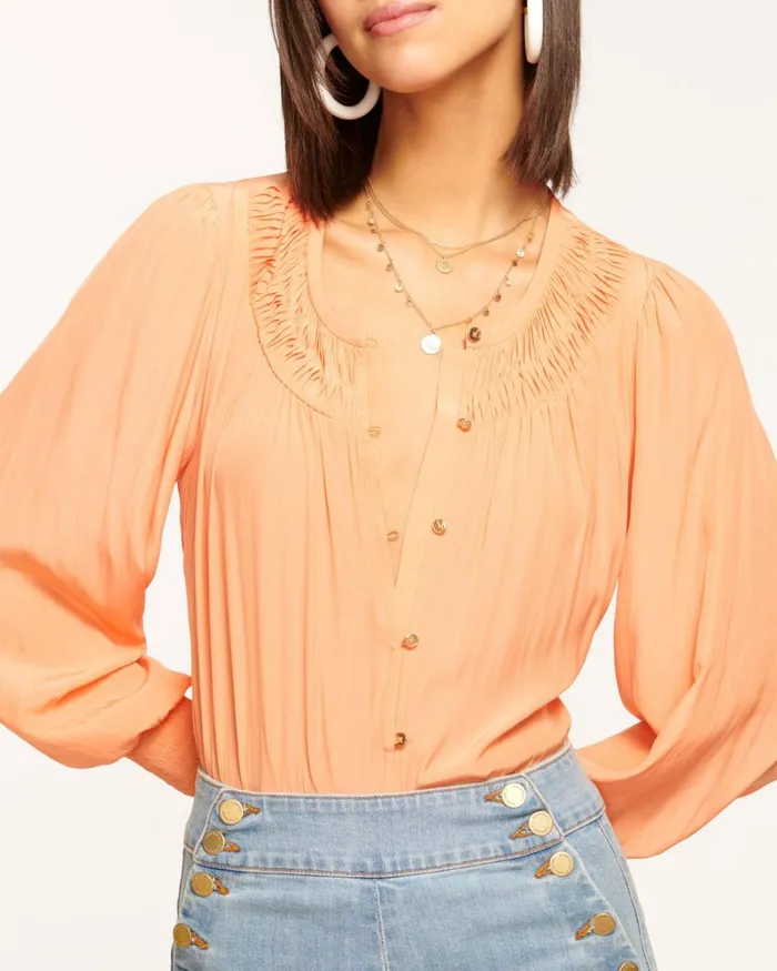 Women Isla Puff Sleeve Blouse Black Ramy Brook Tops Women Isla Puff Sleeve Blouse Black Ramy Brook Tops