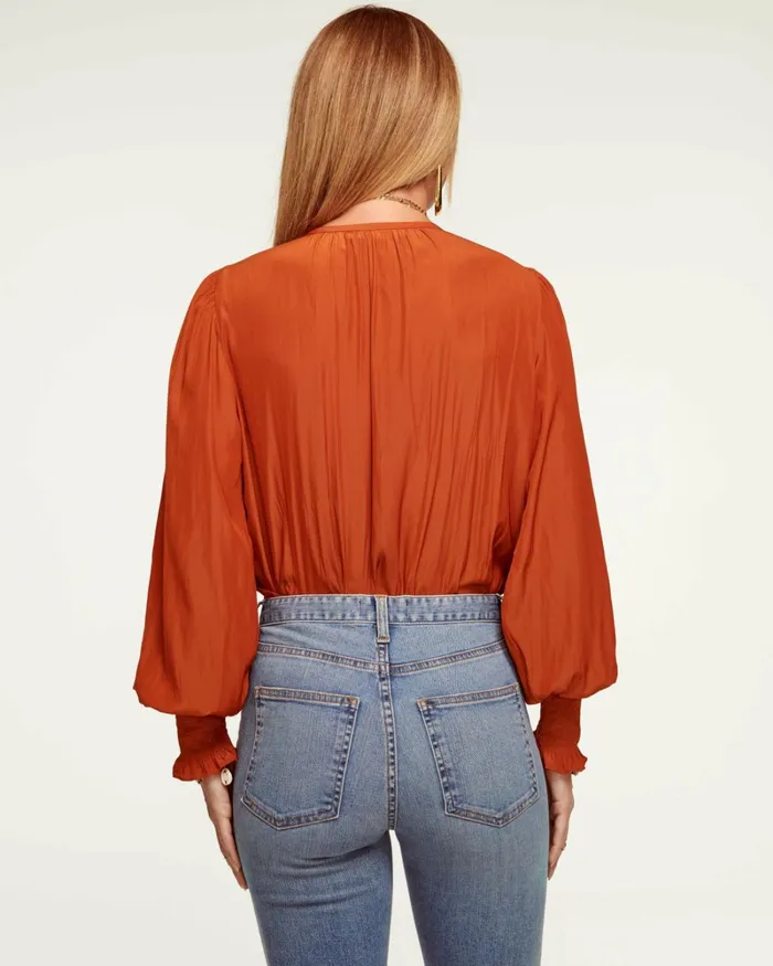 Women Isla Puff Sleeve Blouse Black Ramy Brook Tops Women Isla Puff Sleeve Blouse Black Ramy Brook Tops