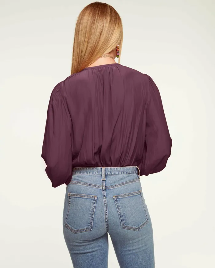 Women Isla Puff Sleeve Blouse Black Ramy Brook Tops Women Isla Puff Sleeve Blouse Black Ramy Brook Tops