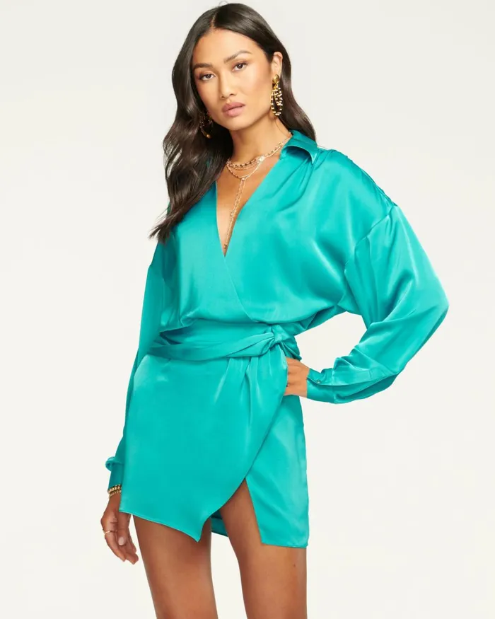 Women Jaymie Wrap Mini Dress Navy Ramy Brook Dresses Women Jaymie Wrap Mini Dress Navy Ramy Brook Dresses