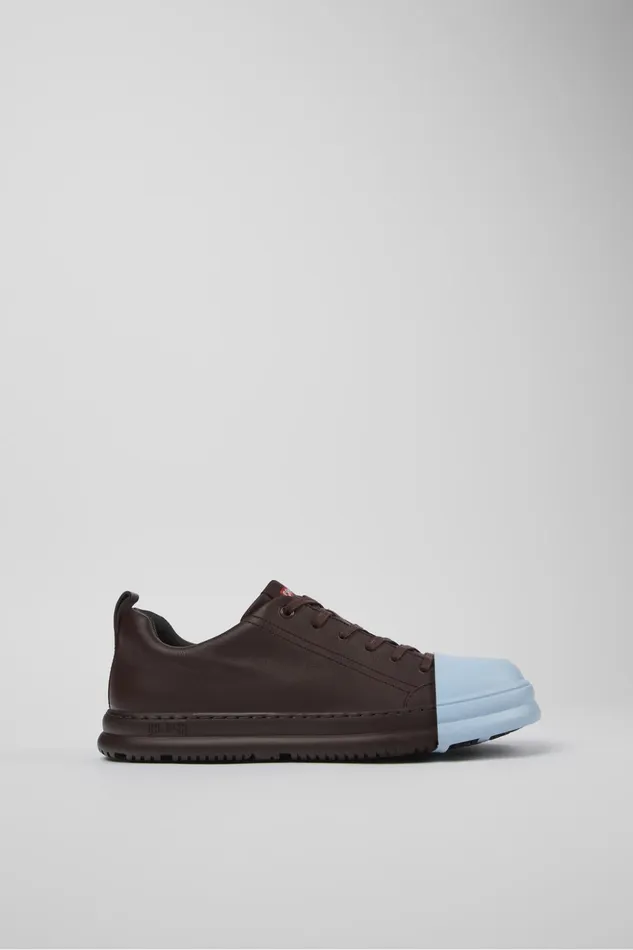 Women Junction Runner Burgundy Leather Sneakers Camper Sneakers