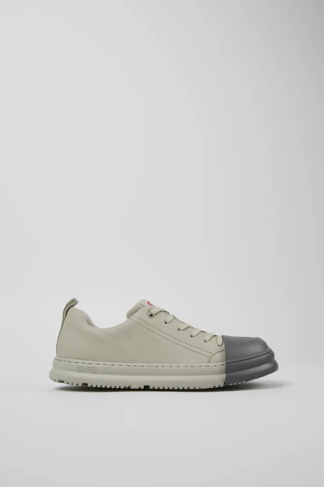 Women Junction Runner Gray Leather Sneakers Camper Sneakers Women Junction Runner Gray Leather Sneakers Camper Sneakers