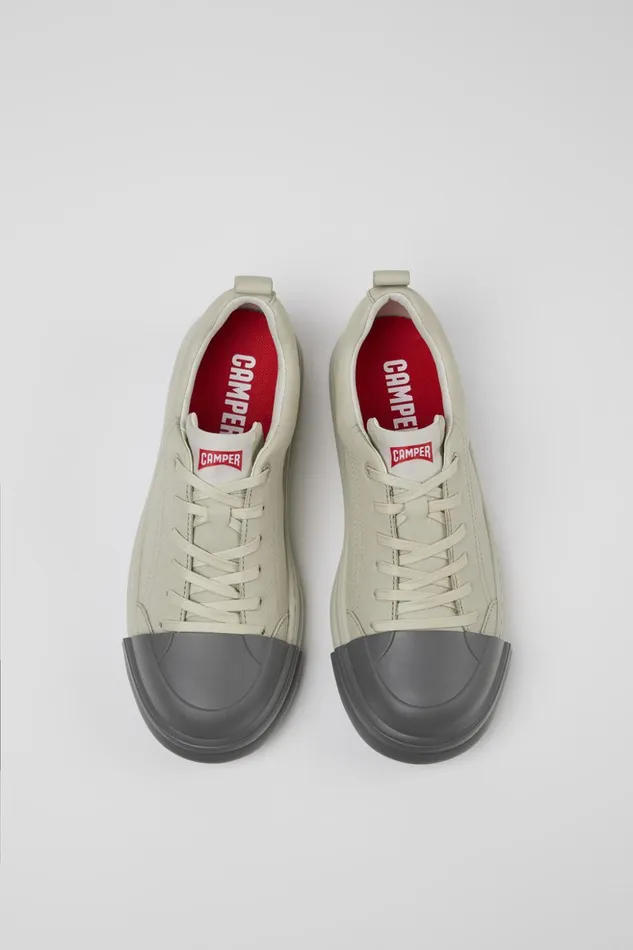Women Junction Runner Gray Leather Sneakers Camper Sneakers Women Junction Runner Gray Leather Sneakers Camper Sneakers