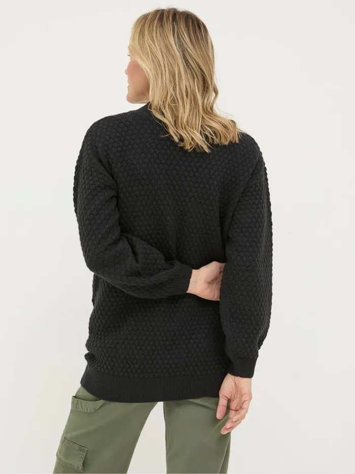Women Knitwear Fat Face Ali Black VNeck Cardigan