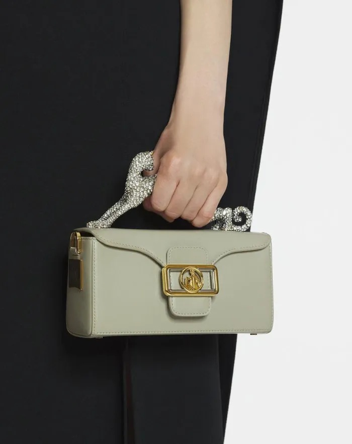 Women Lanvin Crossbody Bags and Shoulder Bags Nano Pencil Cat Bag In Leather And Rhinestones Lin Women Lanvin Crossbody Bags and Shoulder Bags Nano Pencil Cat Bag In Leather And Rhinestones Lin