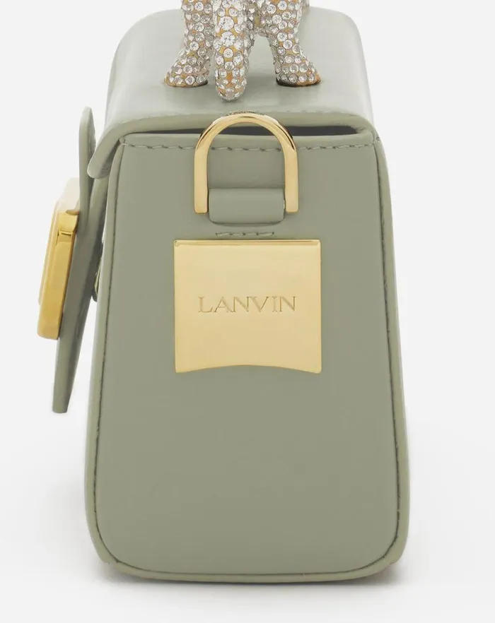 Women Lanvin Crossbody Bags and Shoulder Bags Nano Pencil Cat Bag In Leather And Rhinestones Lin Women Lanvin Crossbody Bags and Shoulder Bags Nano Pencil Cat Bag In Leather And Rhinestones Lin