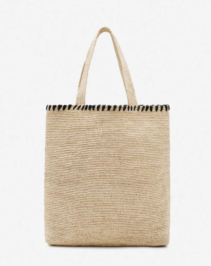 Women Lanvin Tote Bags and Top Handle Bags Lanvin Raffia Tote Bag Naturalblack Women Lanvin Tote Bags and Top Handle Bags Lanvin Raffia Tote Bag Naturalblack
