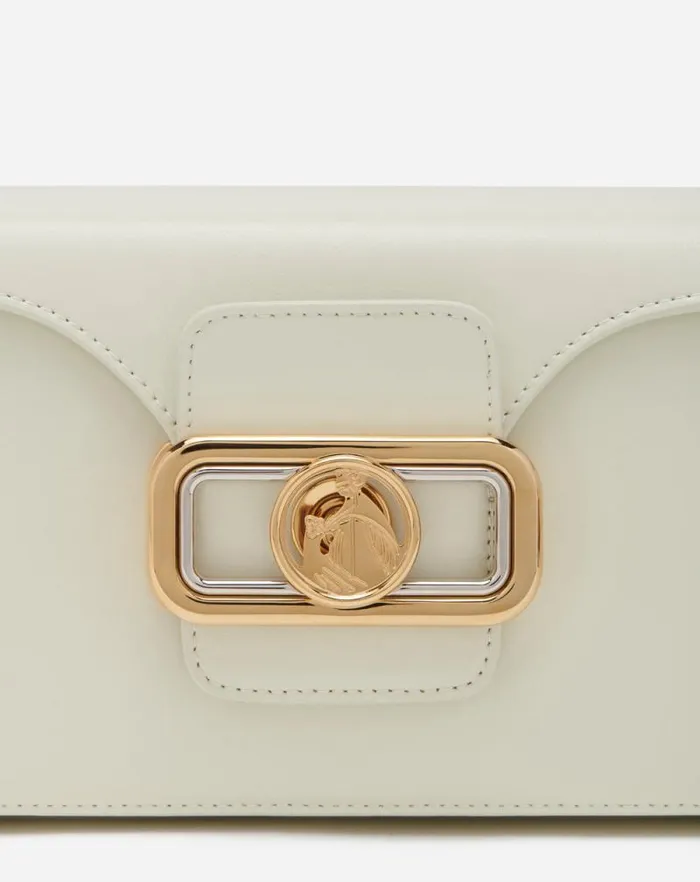 Women Lanvin Tote Bags and Top Handle Bags Leather Pencil Bag Mm White