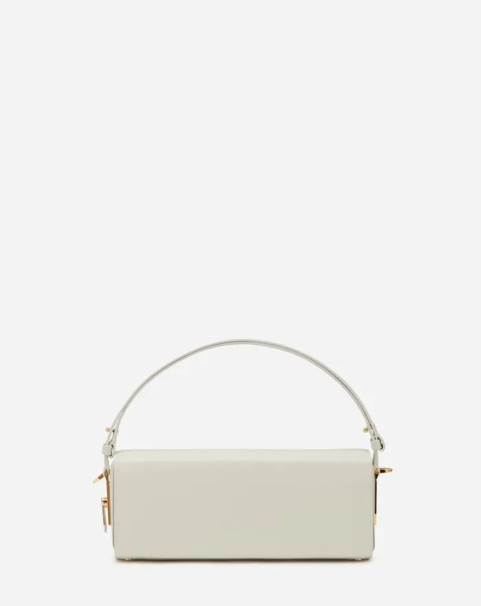 Women Lanvin Tote Bags and Top Handle Bags Leather Pencil Bag Mm White