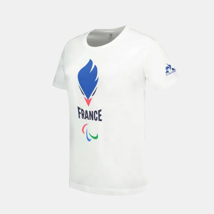 Women Le Coq Sportif Tshirts Polos Shirts And Tops Paris 2024 Paralympic French Team TShirt