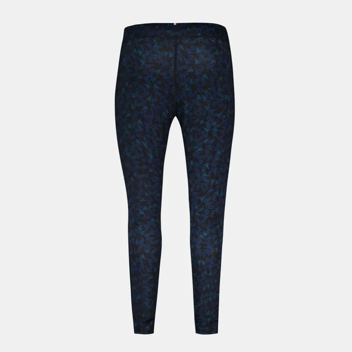 Women Le Coq Sportif Trousers Joggers And Shorts Training Performance Leggings All Over Bleu Perf