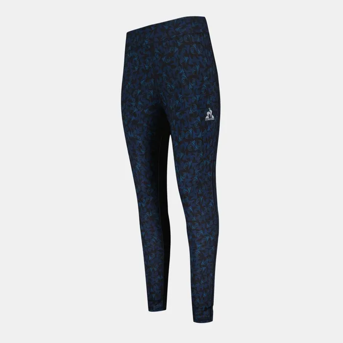 Women Le Coq Sportif Trousers Joggers And Shorts Training Performance Leggings All Over Bleu Perf