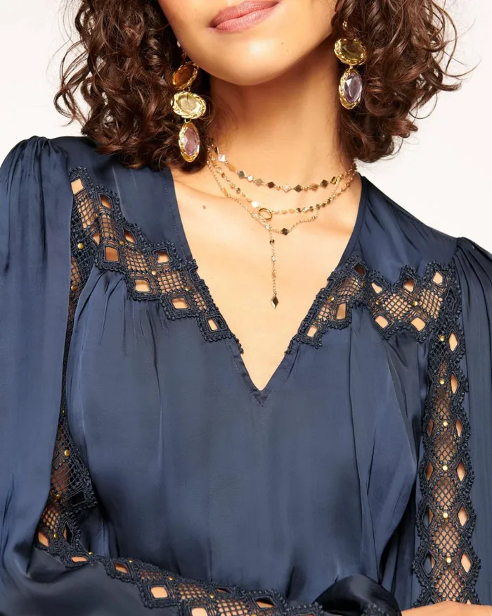 Women Lilly Smocked Mini Dress Navy Ramy Brook Dresses Women Lilly Smocked Mini Dress Navy Ramy Brook Dresses