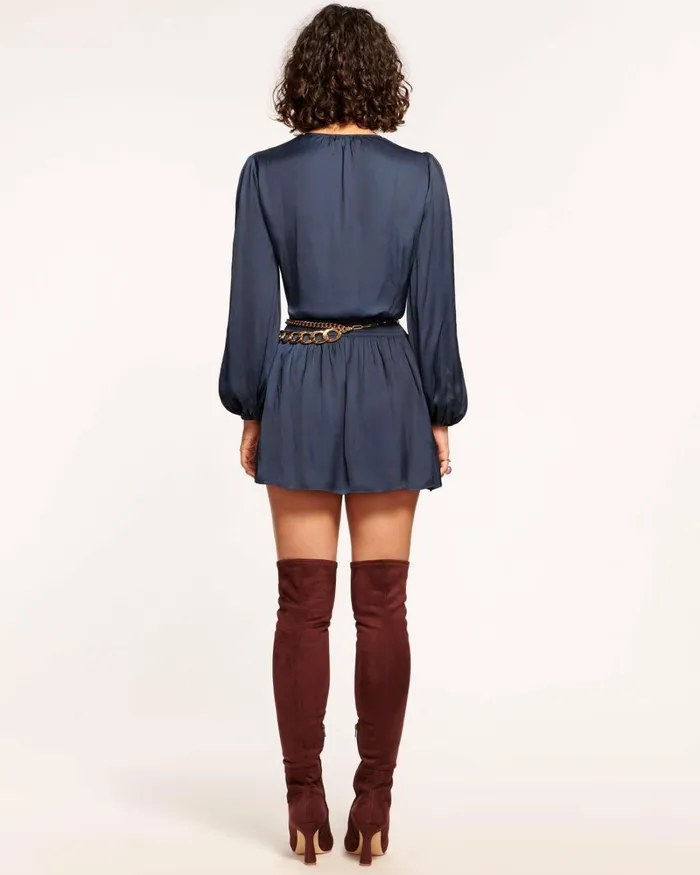 Women Lilly Smocked Mini Dress Navy Ramy Brook Dresses Women Lilly Smocked Mini Dress Navy Ramy Brook Dresses