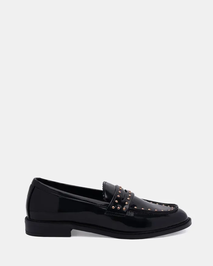 Women Loafers NOVO Shoes CAMARO BLACK Loafers
