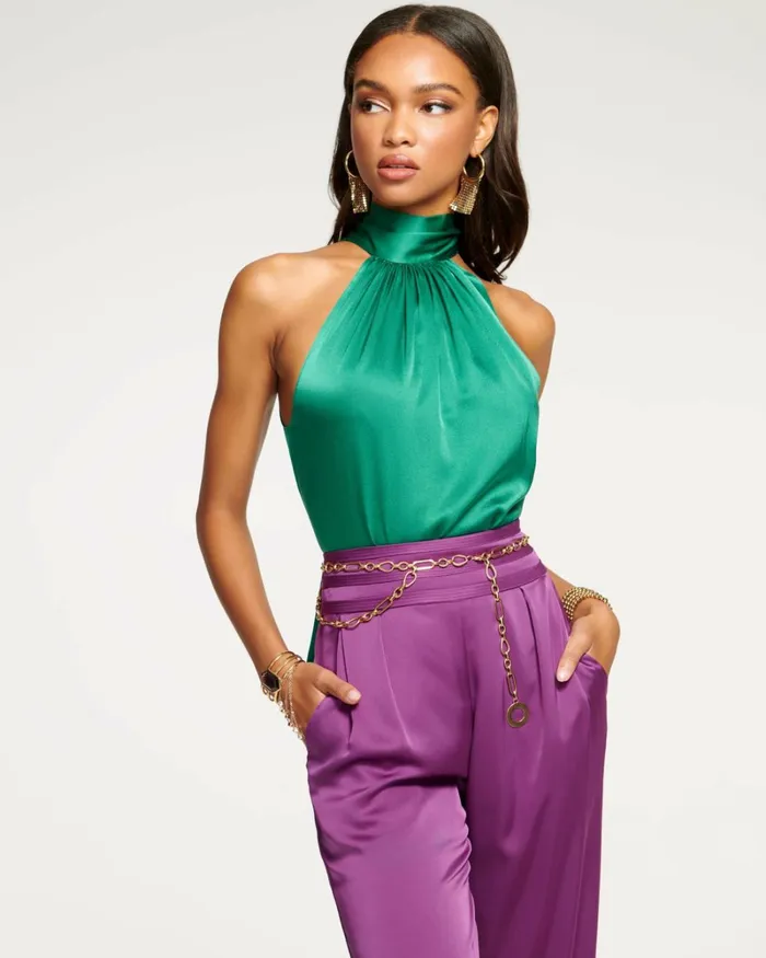 Women Lori High Neck Tank Top Soiree Red Ramy Brook Tops Women Lori High Neck Tank Top Soiree Red Ramy Brook Tops