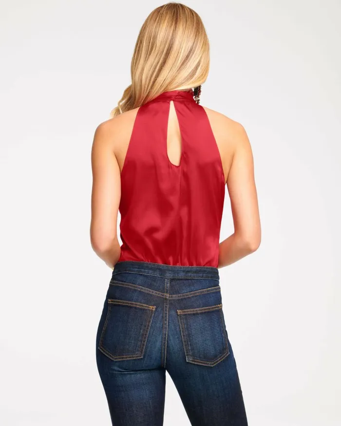 Women Lori High Neck Tank Top Soiree Red Ramy Brook Tops Women Lori High Neck Tank Top Soiree Red Ramy Brook Tops