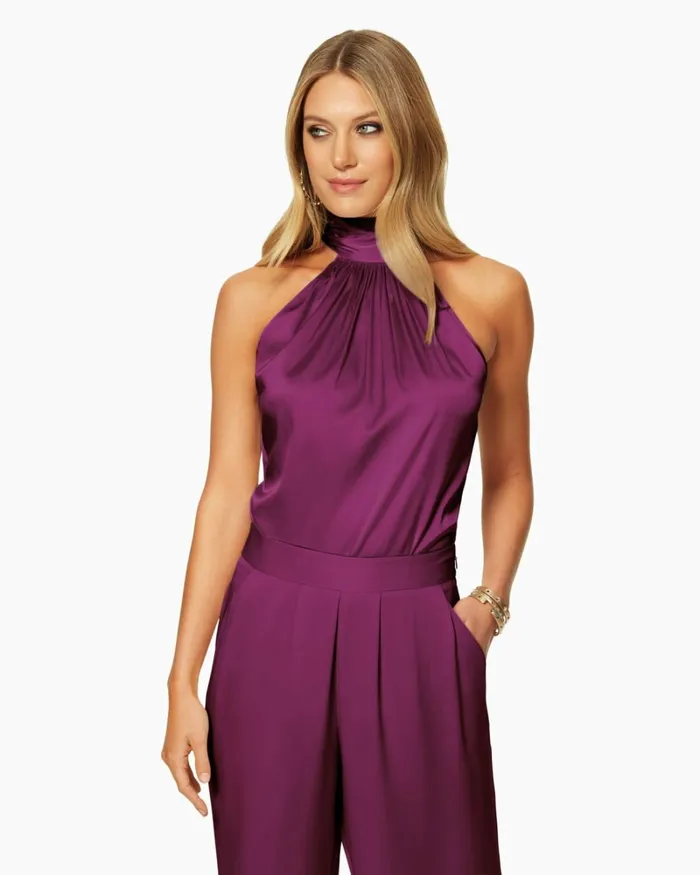 Women Lori High Neck Tank Top Soiree Red Ramy Brook Tops Women Lori High Neck Tank Top Soiree Red Ramy Brook Tops
