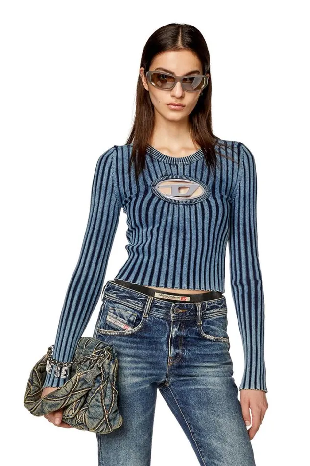 Women MAnchor Blue Diesel Knitwear Women MAnchor Blue Diesel Knitwear