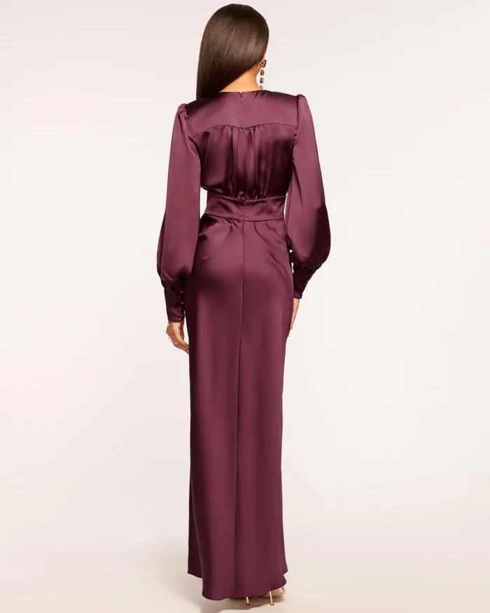 Women Madelane Plunging Maxi Dress Cabernet Ramy Brook Dresses Women Madelane Plunging Maxi Dress Cabernet Ramy Brook Dresses
