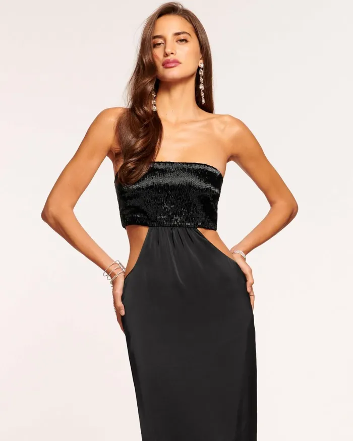 Women Mariah Cutout Maxi Dress Black Ramy Brook Dresses