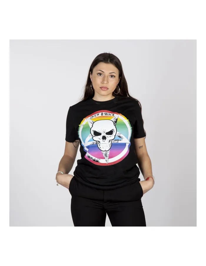 WomenMen Black WTshirt23S3 New Rock TShirts