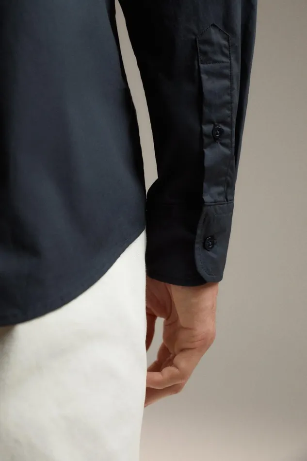 WomenMen Blue Javier Shirt Ecoalf Onepointzero