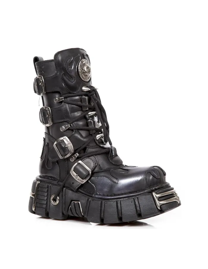 WomenMen Boot Metallic M163C4 New Rock Boots WomenMen Boot Metallic M163C4 New Rock Boots