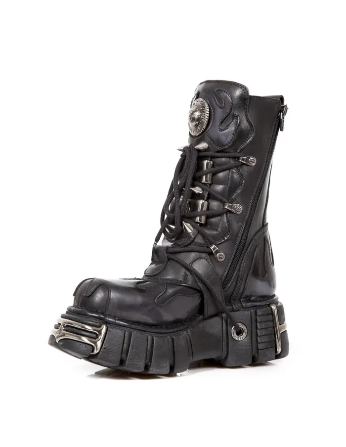 WomenMen Boot Metallic M163C4 New Rock Boots WomenMen Boot Metallic M163C4 New Rock Boots
