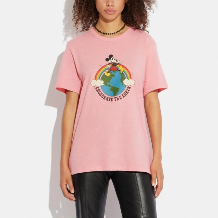 WomenMen Tops Coach Disney X Coach T Shirt Red