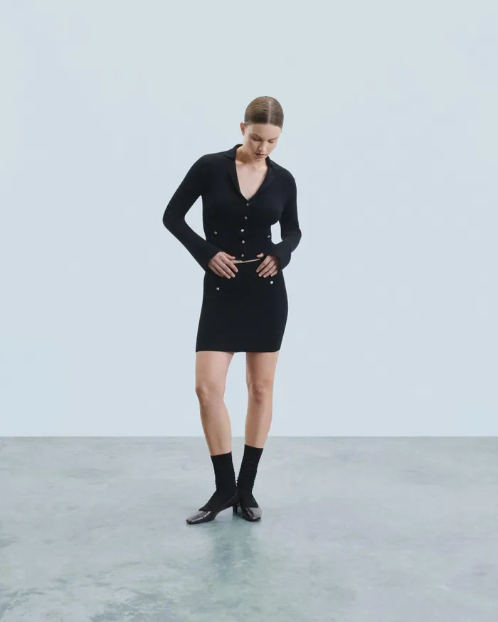 Women Merino Wool Sweaters From Future Cardigan Black