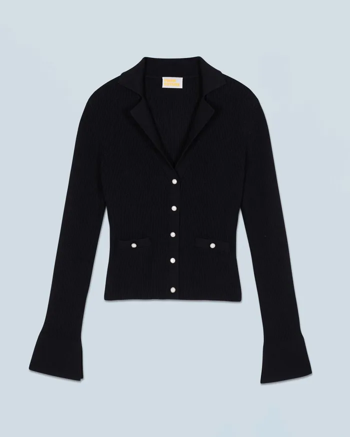 Women Merino Wool Sweaters From Future Cardigan Black