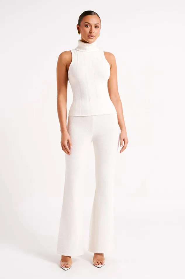 Women Meshki Bottoms Angelina Knit Pants 8211 Ivory