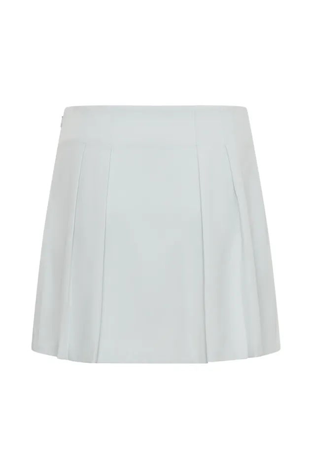 Women Meshki Bottoms Berkley Suiting Mini Skirt 8211 Pastel Green
