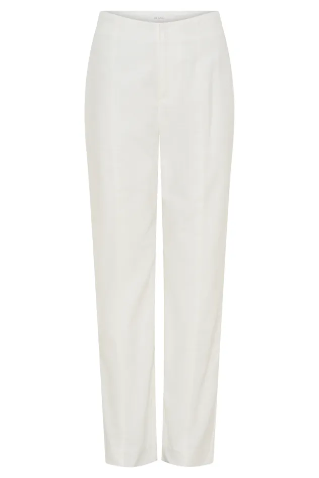 Women Meshki Bottoms Dora Linen Straight Leg Pant 8211 Ivory