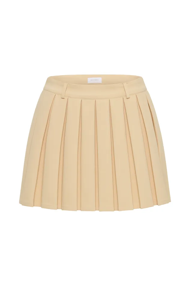 Women Meshki Bottoms Mura Pleated Mini Skirt 8211 Peach