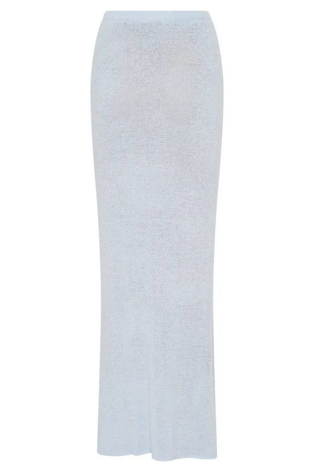 Women Meshki Bottoms Phoebe Knit Maxi Skirt 8211 Ice Blue