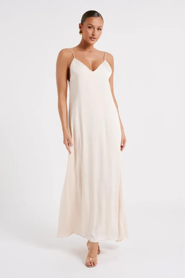 Women Meshki Dresses Beatrice Flowy Maxi Dress 8211 Sand