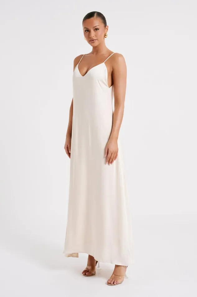 Women Meshki Dresses Beatrice Flowy Maxi Dress 8211 Sand
