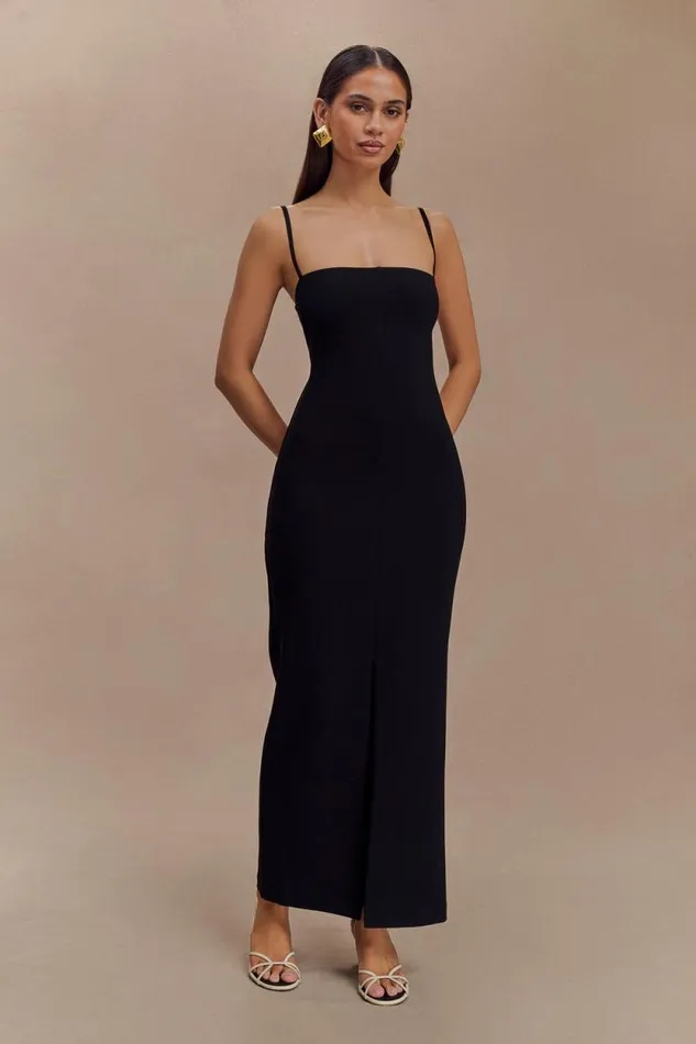Women Meshki Dresses Delia Crepe Maxi Dress 8211 Black