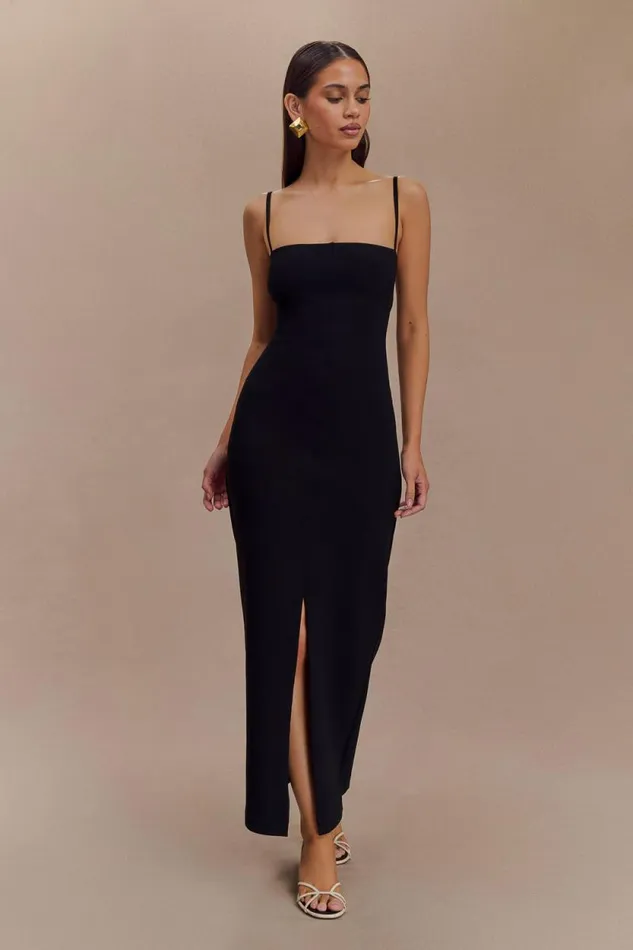 Women Meshki Dresses Delia Crepe Maxi Dress 8211 Black